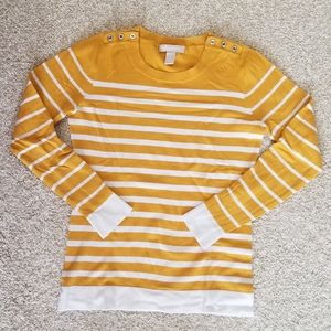 BR striped LS sweater